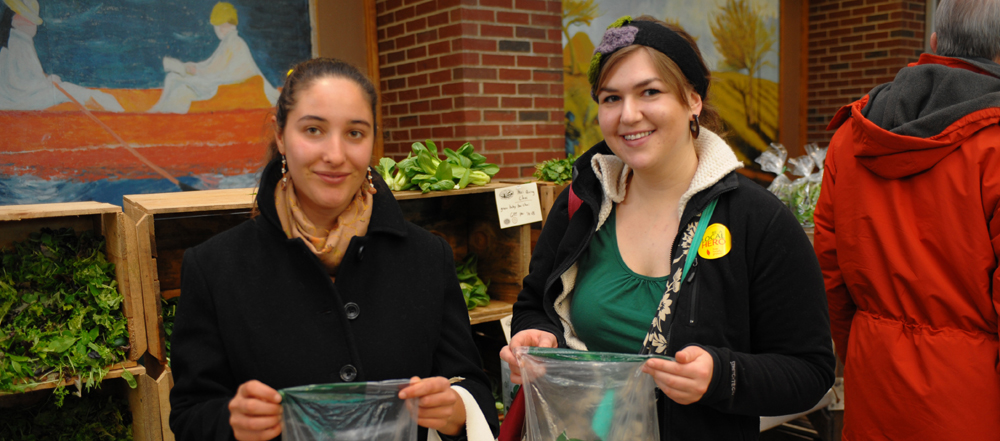 Young shoppers at Winter Fare in 2009.